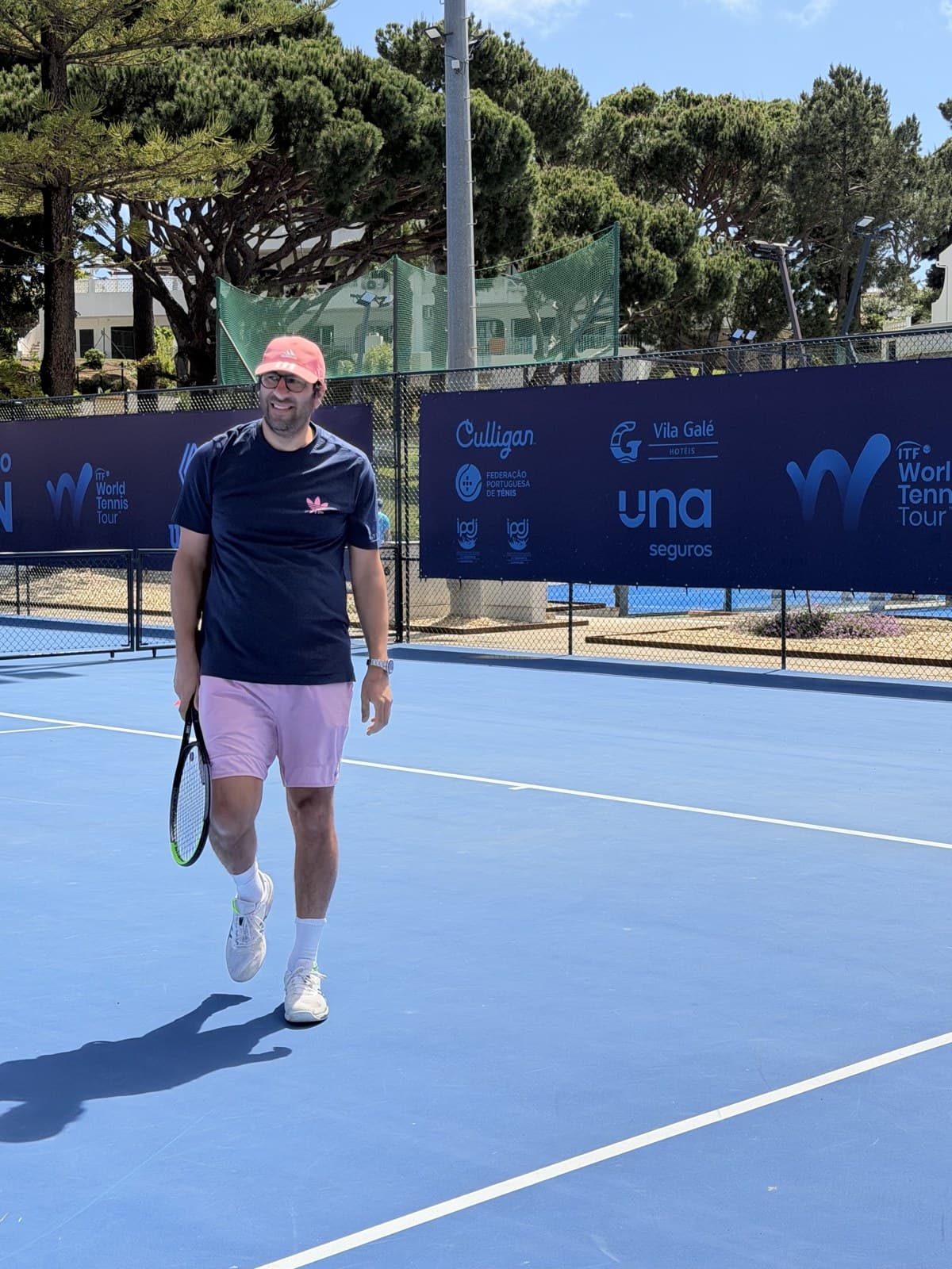 Dr Ali Khavandi on the tennis court